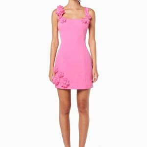 Elliatt Trompe 3D Floral Mini Dress